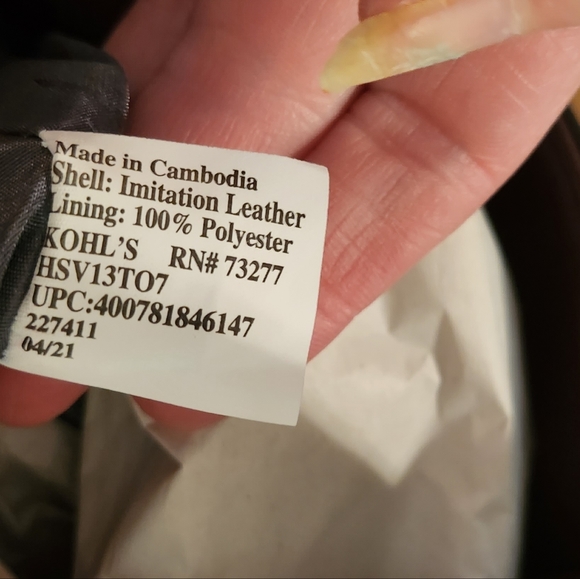 Simply Vera by Vera Wang Rockbridge Tote in Wine NWT  13" X 11" X 5.5" - Picture 17 of 17